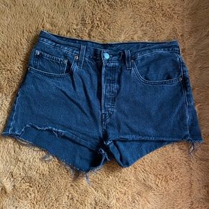 Black Levis 501 Jean Shorts